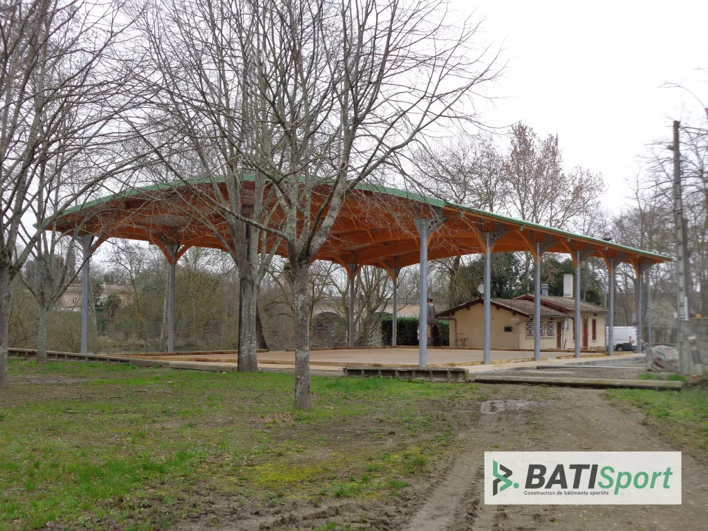 Construction de boulodrome couvert pinsaguel.