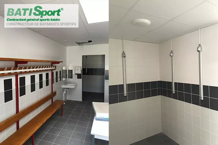 Sanitaires du vestiaire de foot de blanzay.